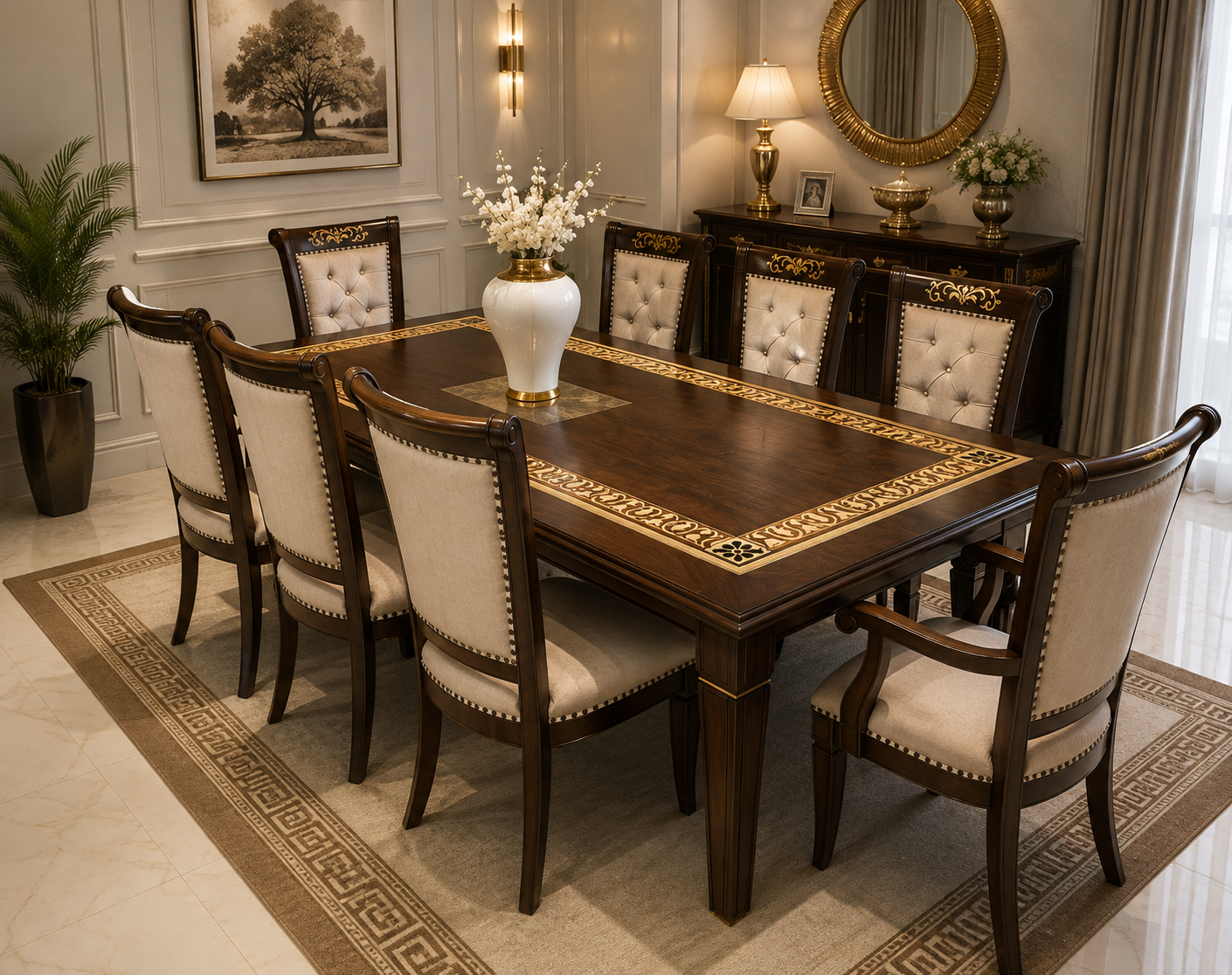 Classic Wooden Dining Table