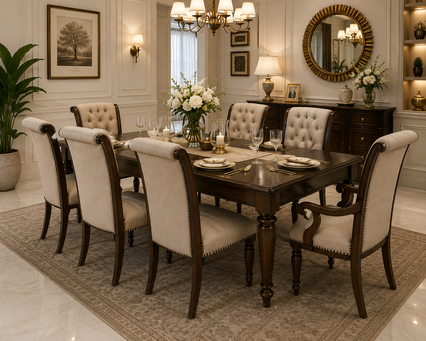 Wooden Dining Table by Awan Furniture