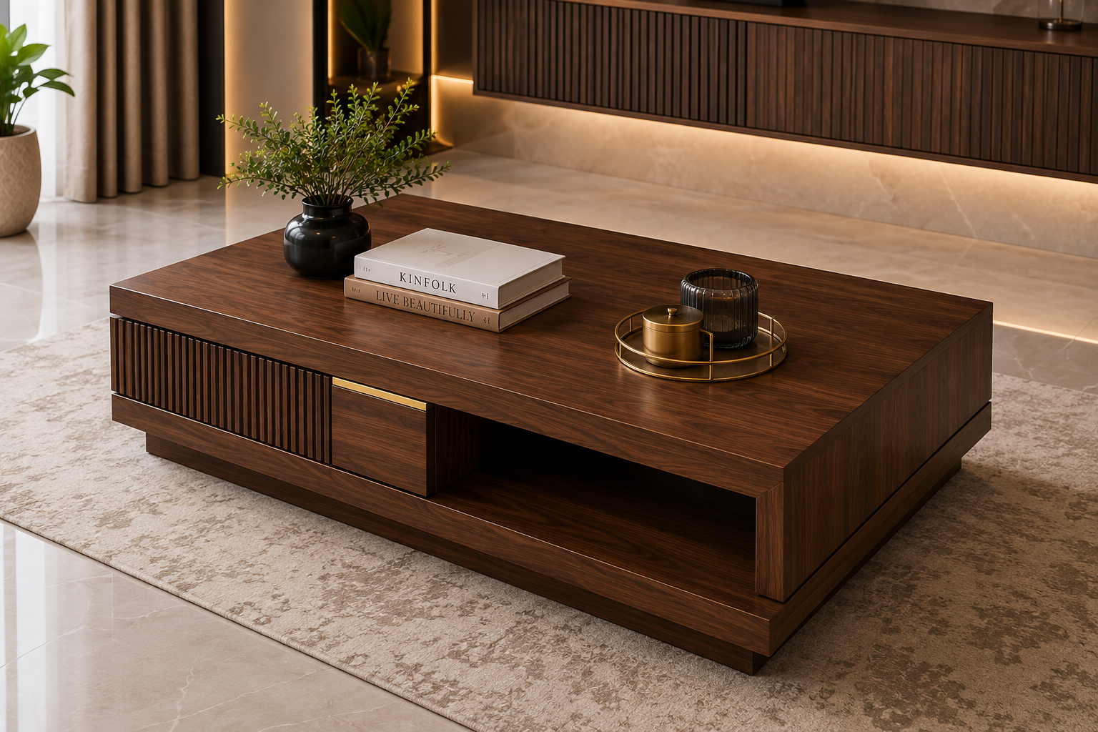 Wooden Side Table by Awan Furniture